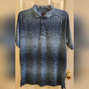 Oakley Hydrolix Men's Navy and Gray Gradient Polo Shirt